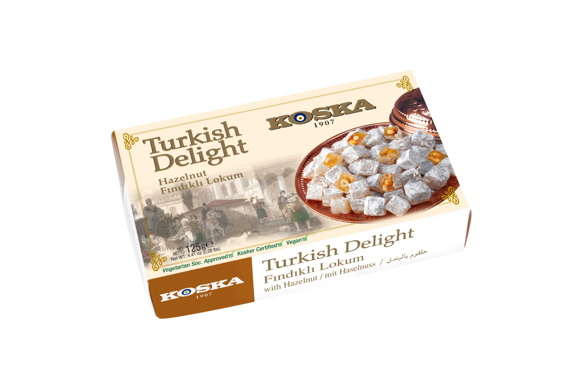 Turkisk Lokum Med Hasselnötter 125g