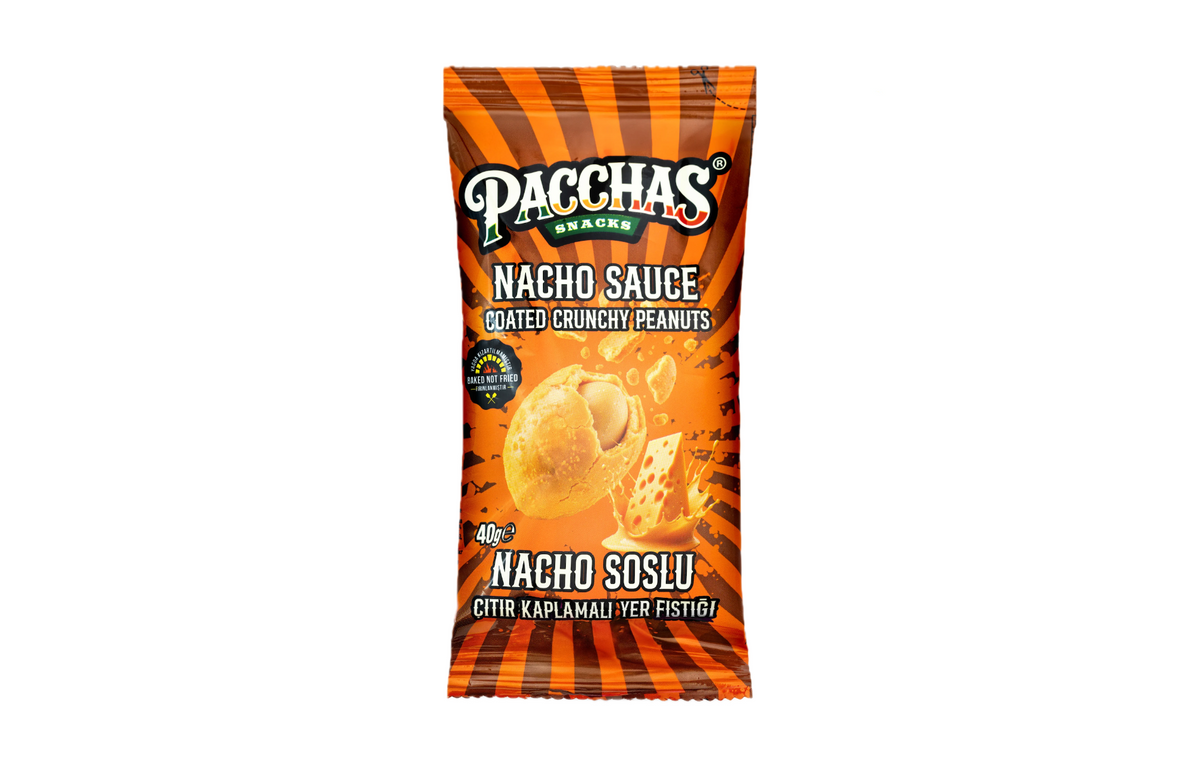 Pacchas Coated Crunchy Peanuts (40g) - Nacho Sauce