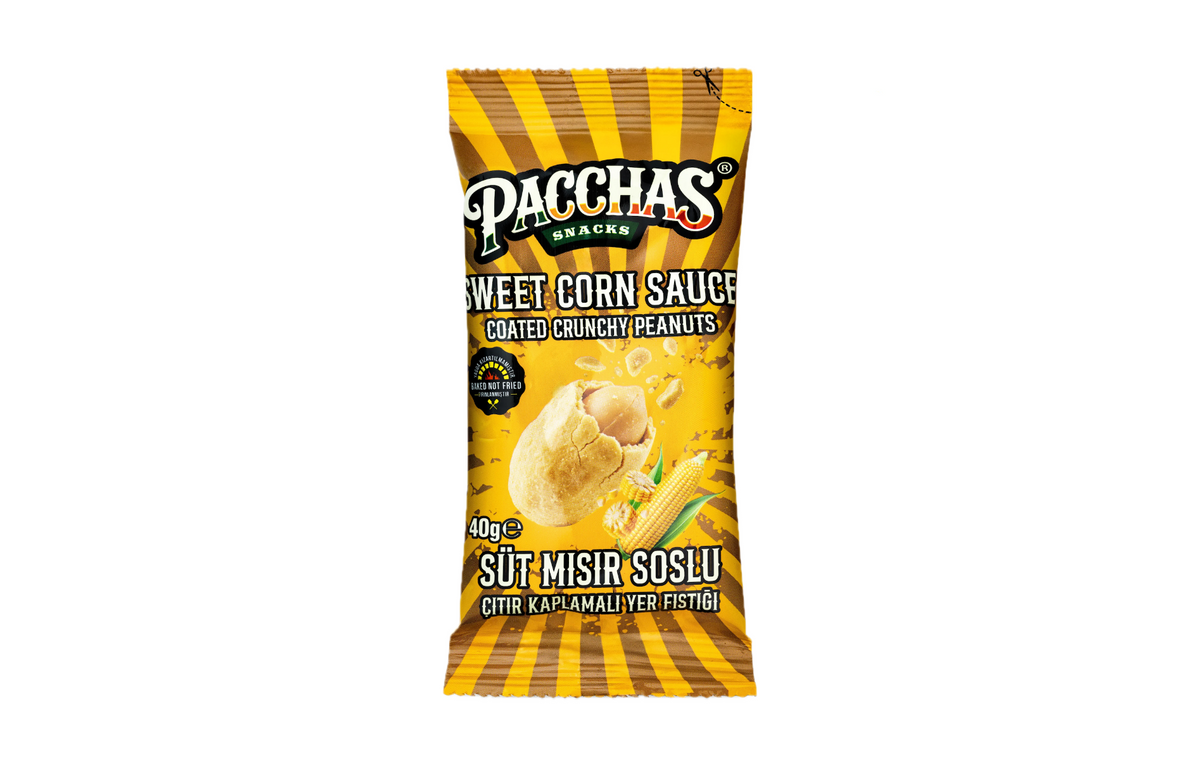 Pacchas Coated Crunchy Peanuts (40g) - Sweet Corn