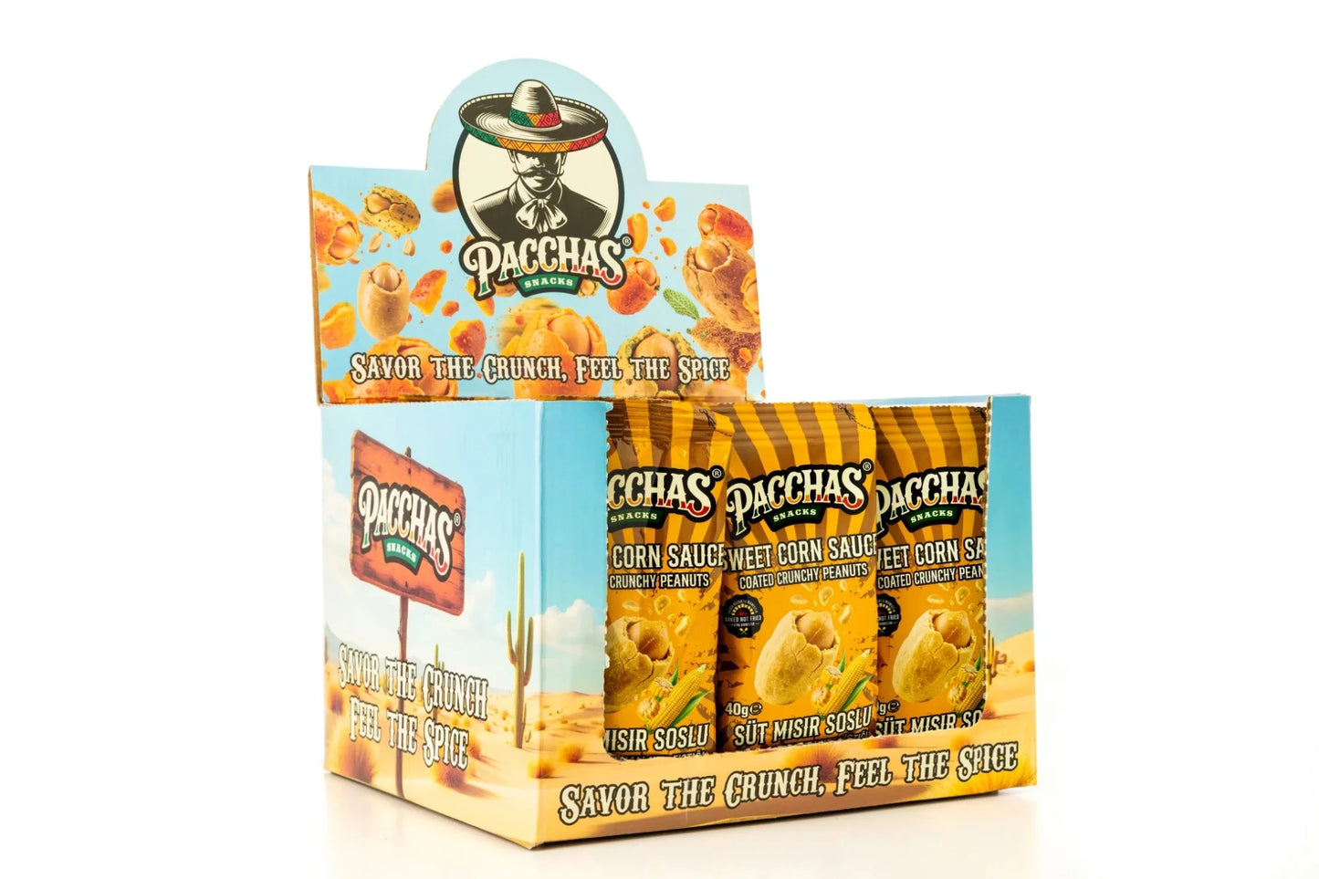 Pacchas Coated Crunchy Peanuts (40g) - Sweet Corn