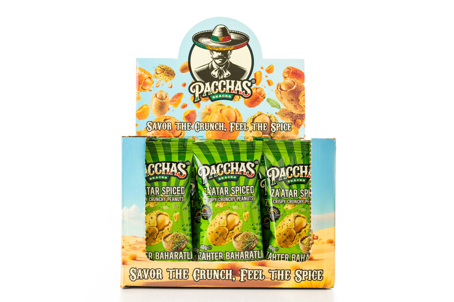 Pacchas Coated Crunchy Peanuts (40g) - Za'atar Spiced