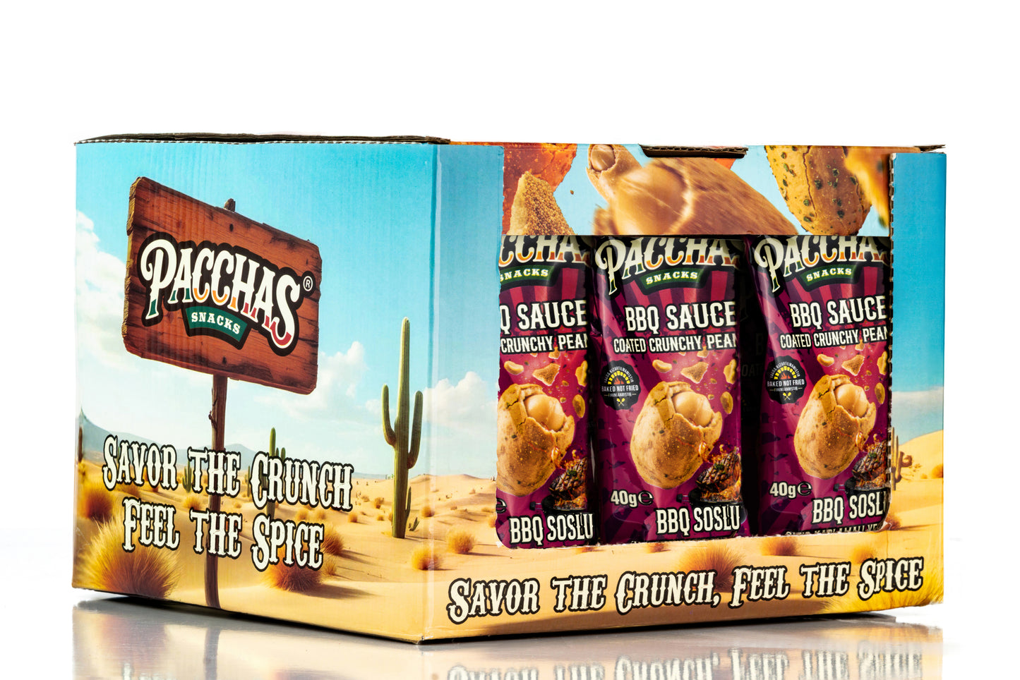 Pacchas Coated Crunchy Peanuts (40g) - BBQ Sauce