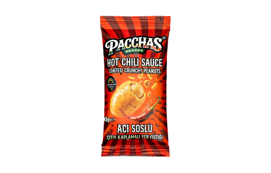 Pacchas Coated Crunchy Peanuts (40g) - Hot Chili Sauce