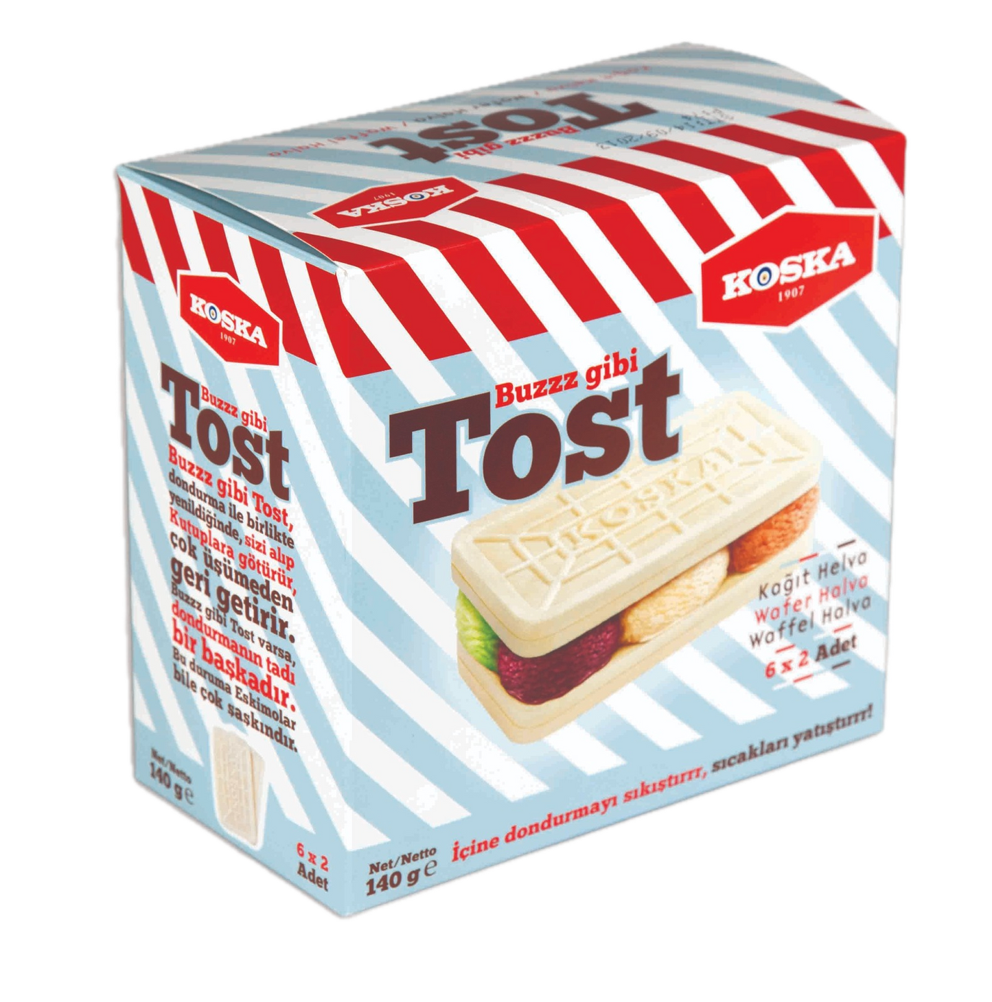 Koska Toast Wafer Halva 140g
